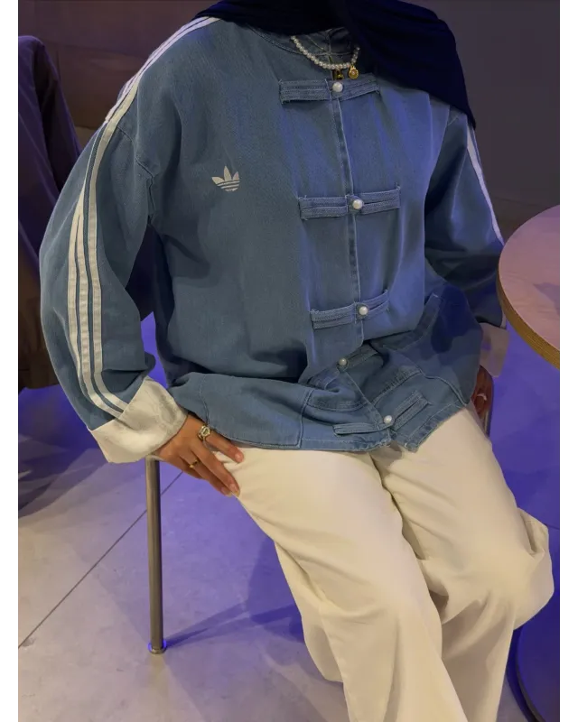 Adidas Chinese-Style Denim Jacket