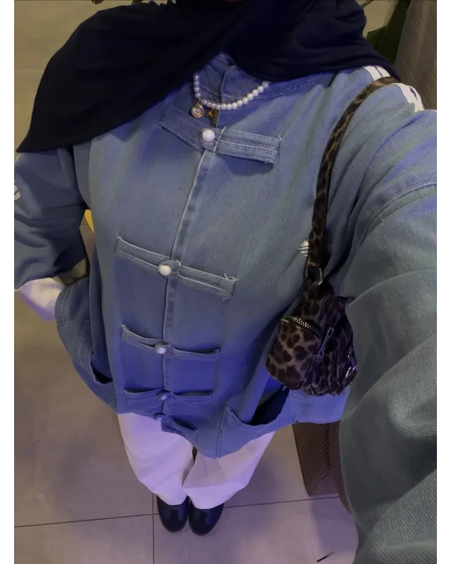 Adidas Chinese-Style Denim Jacket