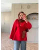 Valley Red Tie-Front Oysh Sweatshirt