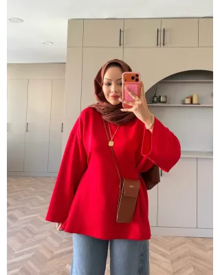 Valley Red Tie-Front Oysh Sweatshirt