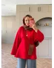 Valley Red Tie-Front Oysh Sweatshirt