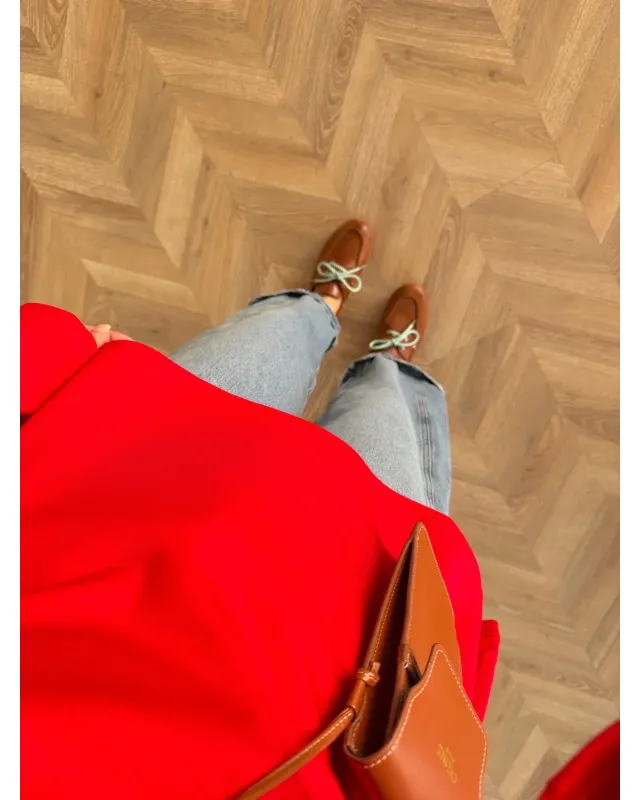 Valley Red Tie-Front Oysh Sweatshirt