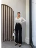 High-Waisted Wide-Leg Jeans with Belt