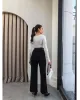 High-Waisted Wide-Leg Jeans with Belt