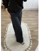 Dark Blue Wide-Leg Jeans