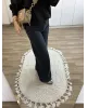Dark Blue Wide-Leg Jeans