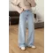 Crease-Front Jeans – Icy Light Blue
