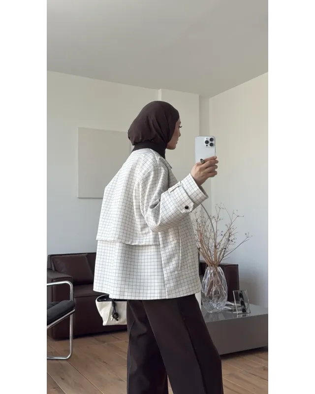 Brown Plaid Jacket