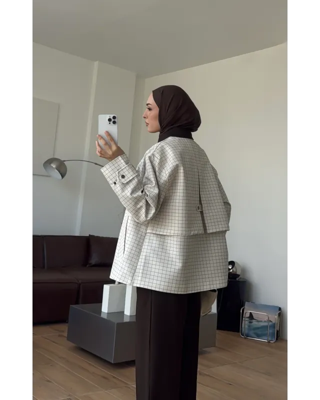 Brown Plaid Jacket