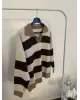 Brown & Cappuccino Striped Knit Sweater