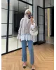 Premium Lace-Hem Cardigan – Taupe