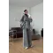 Grey Double-Zip Structured Knit Set