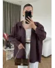 قميص سادة-بيرغندي