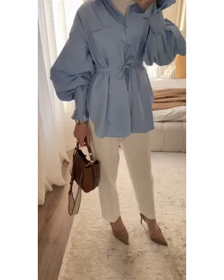 قميص بيبي بلو مع حزام